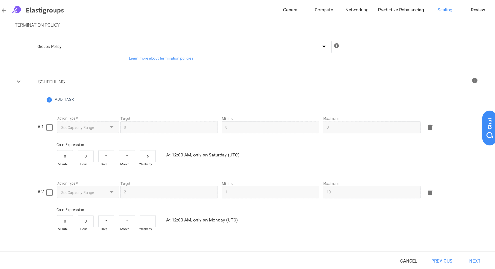 Elastigroup Scheduling Overview